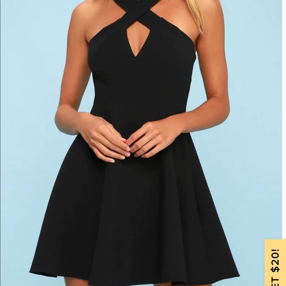 norma black skater dress